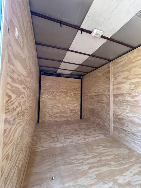 New 2026 Family Trailer 7x14 Tandem Axles Cargo / Enclosed Trailer - Screwless Exterior- Blackout Pkg- Rear Spoiler