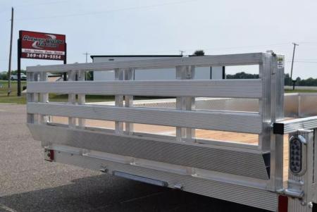 New 2027 SPORT HAVEN 7x14 OPEN UTILITY w/ BI-FOLD RAMP GATE & ATP SIDES