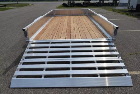New 2027 SPORT HAVEN 7x14 OPEN UTILITY w/ BI-FOLD RAMP GATE & ATP SIDES
