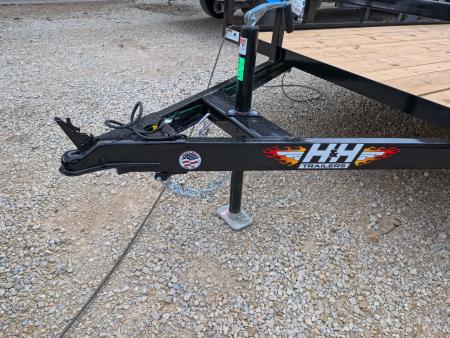 New 2027 H&H Trailers 82 x 14 Rail Side Steel Utility Trailer with 3K Idler - Black