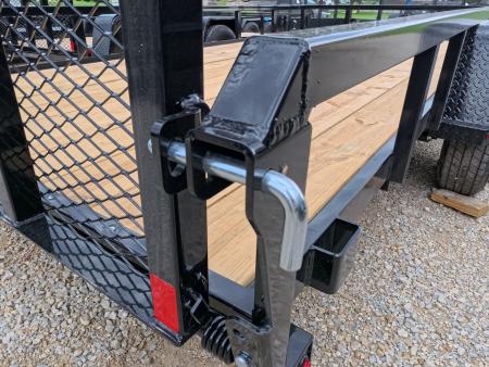 New 2027 H&H Trailers 82 x 14 Rail Side Steel Utility Trailer with 3K Idler - Black