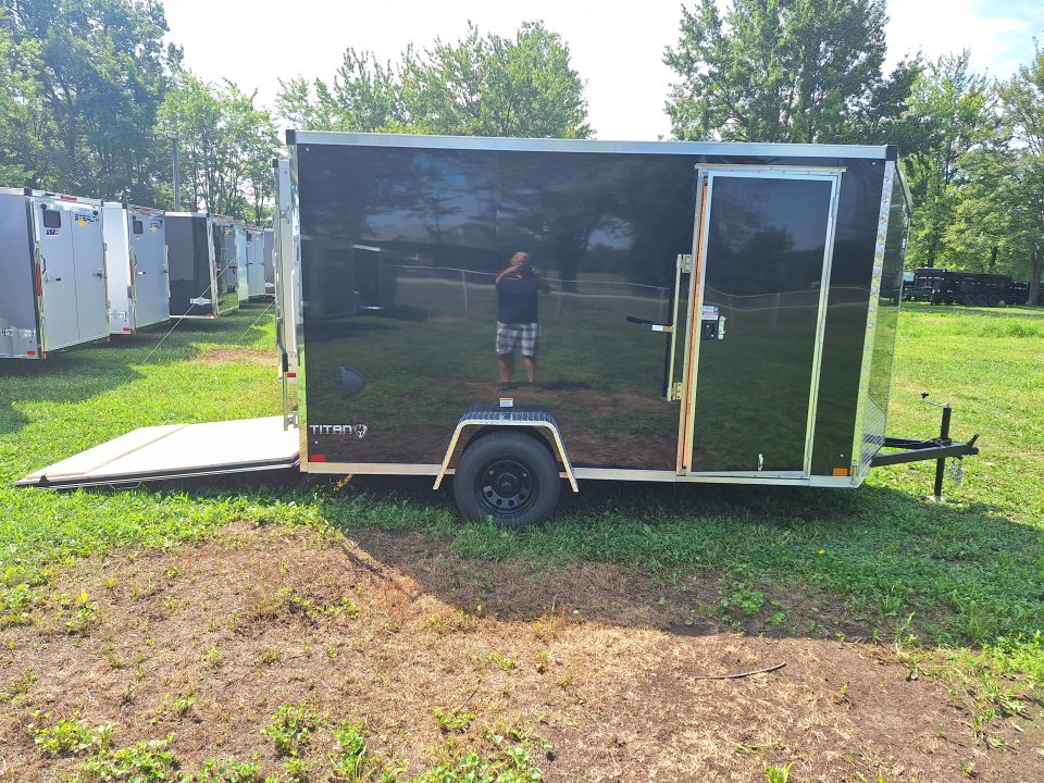 New 2027 Stealth Trailers Titan 6x12 Cargo / Enclosed Trailer W/ Ramp Door and 6" Extra Height