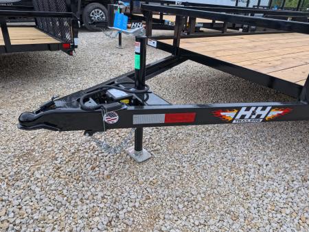 New 2027 H&H Trailers 82 x 16 Rail Side Utility Trailer with 7K GVWR, Tandem Axles, 4 Ft. Tall Ladder Style Spring Assist Gate