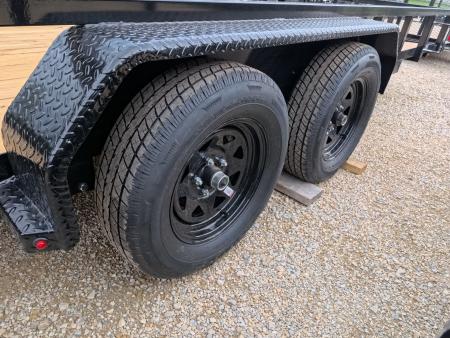 New 2027 H&H Trailers 82 x 16 Rail Side Utility Trailer with 7K GVWR, Tandem Axles, 4 Ft. Tall Ladder Style Spring Assist Gate
