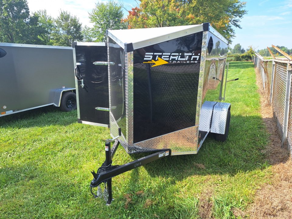New 2027 Stealth Trailers 5x8 Cargo / Enclosed Trailer W/ Ramp Door and Side Door