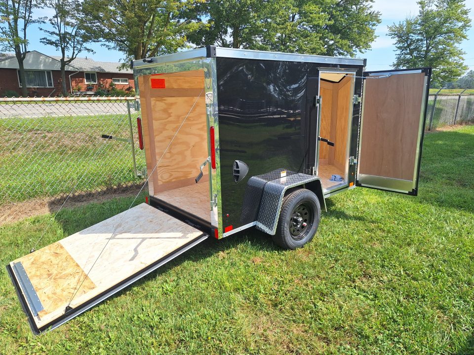 New 2027 Stealth Trailers 5x8 Cargo / Enclosed Trailer W/ Ramp Door and Side Door