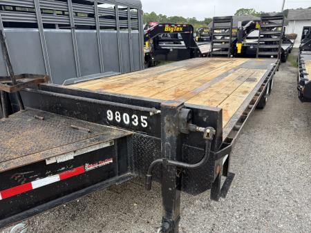 Used 2022 Texas Trailers FB2530GV 8.5'X25' Flatbed Trailer 30,000# GVWR