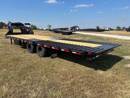 New 2027 Diamond C 102x30 Tandem 25K GN Hydrotail w/ Hydraulic Jacks, Fully Cleated Tail, & Solar