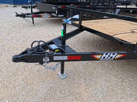 New 2027 H&H Trailers 82 x 16 Rail Side Utility Trailer with 7K GVWR, Tandem Axles, 4 Ft. Tall Ladder Style Spring Assist Gate