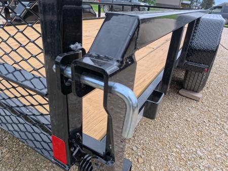 New 2027 H&H Trailers 82 x 16 Rail Side Utility Trailer with 7K GVWR, Tandem Axles, 4 Ft. Tall Ladder Style Spring Assist Gate