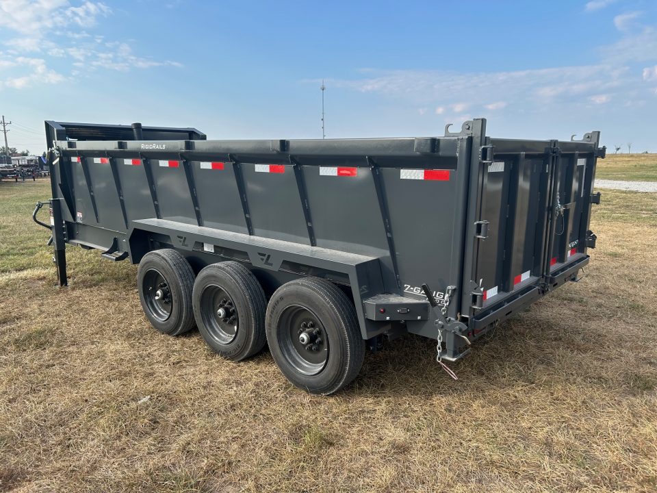 New 2027 Lamar 83x16 Triple 21K GN Telescopic Dump w/ 36" Sides, 7 Gauge Floor, & 17.5" Wheels