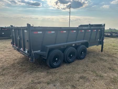 New 2027 Lamar 83x16 Triple 21K GN Telescopic Dump w/ 36" Sides, 7 Gauge Floor, & 17.5" Wheels