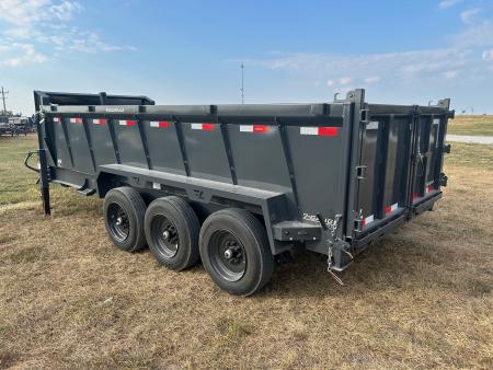 New 2027 Lamar 83x16 Triple 21K GN Telescopic Dump w/ 36" Sides, 7 Gauge Floor, & 17.5" Wheels