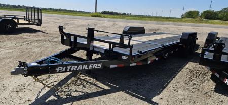 New 2027 PJ Trailers 83" x 22' 6" Channel Equipment Tilt, w/14ply Tires (T6) Tilt Trailer
