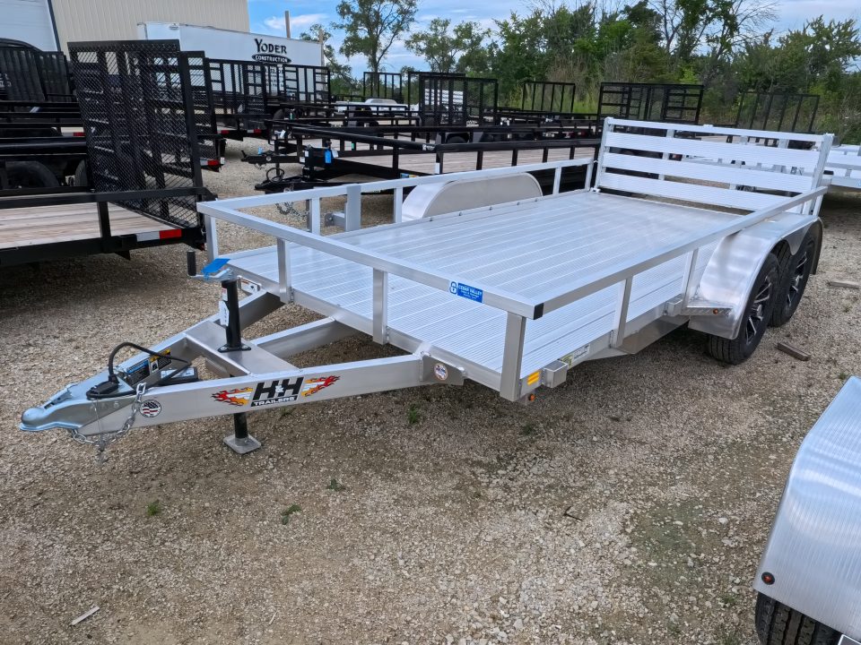 Transformer Steel Rails New 2026 H&H Trailers 82 x 14 Rail Side Steel Utility Trailer with 3K ...