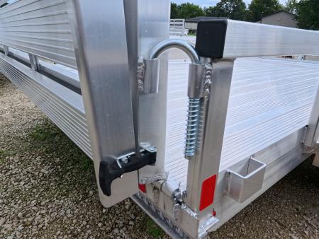 New 2026 H&H 82 x 14 Aluminum Rail Side Utility, Tandem Axle with 7K GVWR, Spare Tire Mount & Aluminum Deck