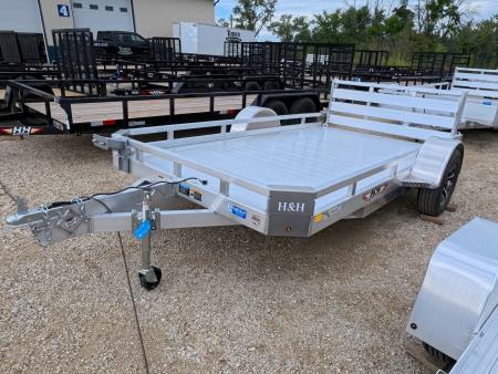 New 2026 H&H Trailers 78 x 12 Aluminum Low Side Utility Trailer