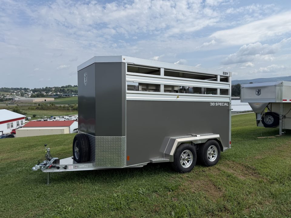 New 2027 EBY 13' Bumper Pull '38 SPECIAL Aluminum Stock Trailer (6'6" H)