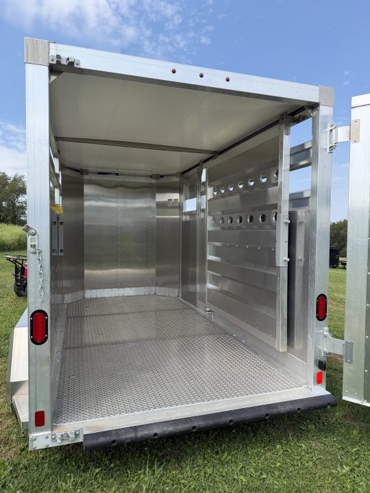 New 2027 EBY 13' Bumper Pull '38 SPECIAL Aluminum Stock Trailer (6'6" H)