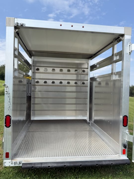 New 2027 EBY 13' Bumper Pull '38 SPECIAL Aluminum Stock Trailer (6'6" H)