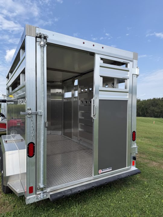 New 2027 EBY 13' Bumper Pull '38 SPECIAL Aluminum Stock Trailer (6'6" H)