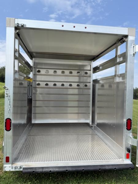 New 2027 EBY 13' Bumper Pull '38 SPECIAL Aluminum Stock Trailer (6'6" H)