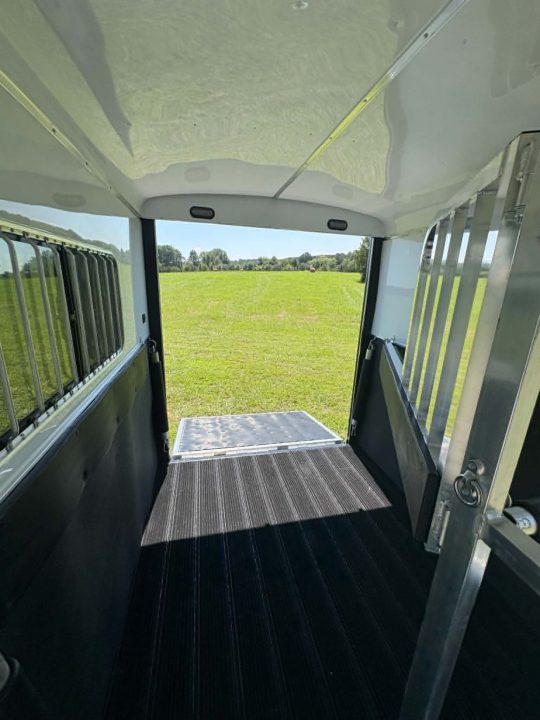 New 2027 Homesteader 2 Horse Straight Load Warmblood Trailer Two-Tone
