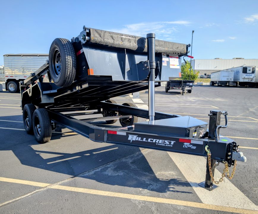 New Hillcrest 7'x 14' Telescopic, 7ga Floor, 14K (GVWR), Dump Trailer