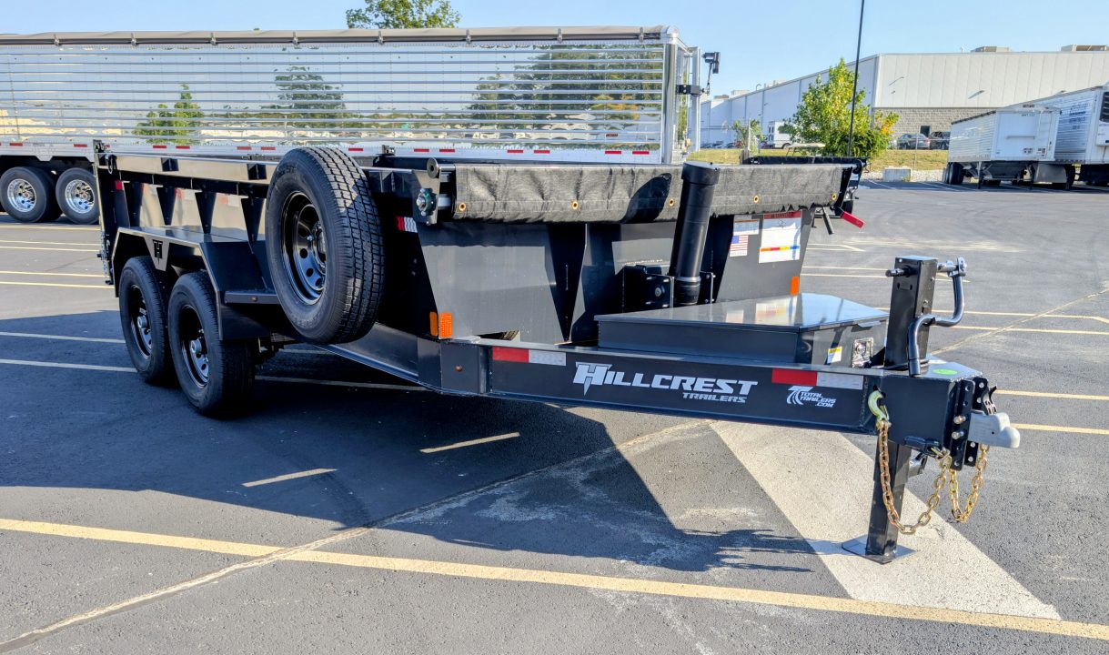 New Hillcrest 7'x 14' Telescopic, 7ga Floor, 14K (GVWR), Dump Trailer