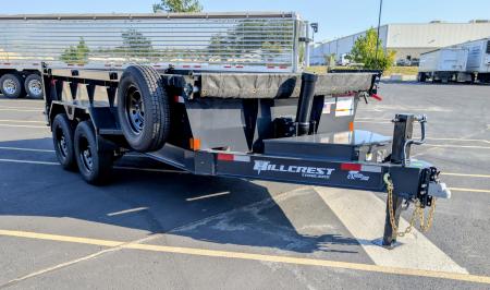 New Hillcrest 7'x 14' Telescopic, 7ga Floor, 14K (GVWR), Dump Trailer