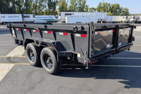 New Hillcrest 7'x 14' Telescopic, 7ga Floor, 14K (GVWR), Dump Trailer