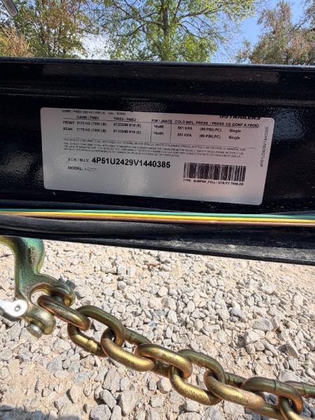 New 2027 PJ Trailers 14K 20' X 82" Angle Pipetop Utility Trailer