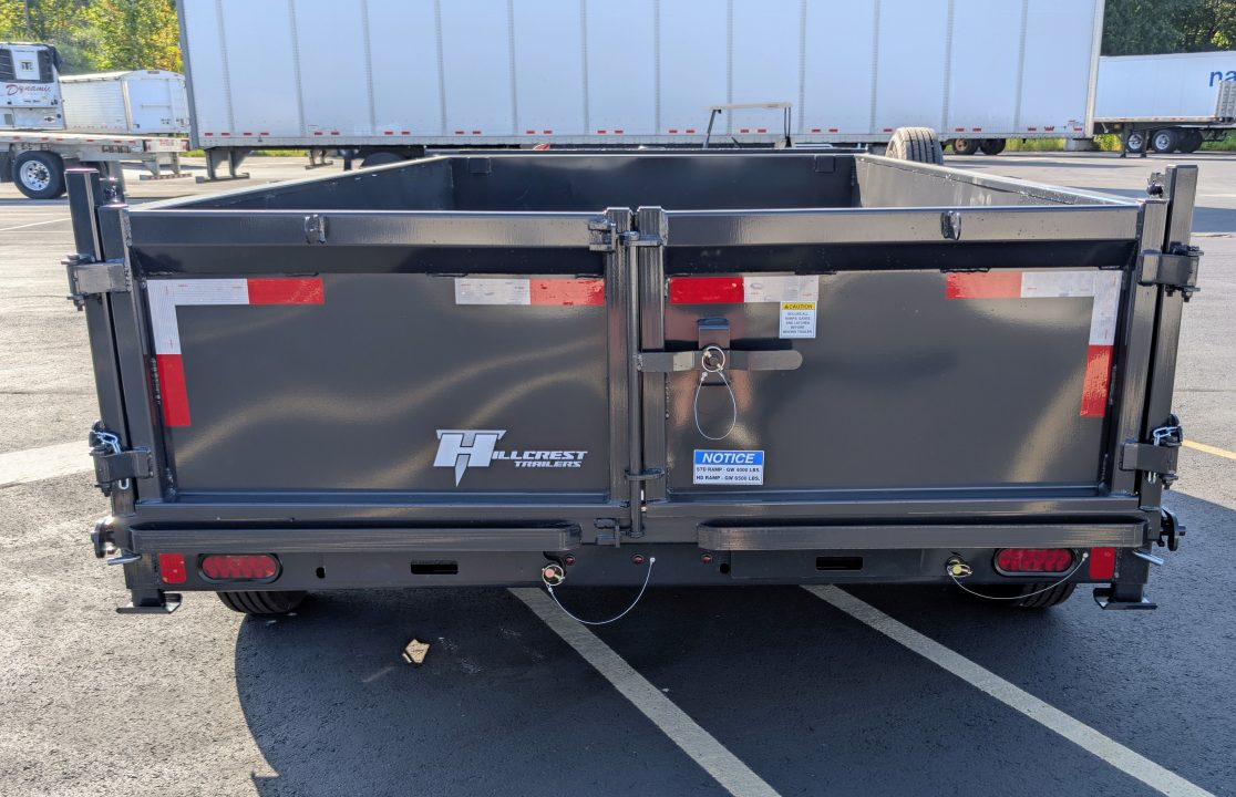 New Hillcrest 7' x 14' Telescopic 7ga Floor 17.6K (GVWR) Dump Trailer