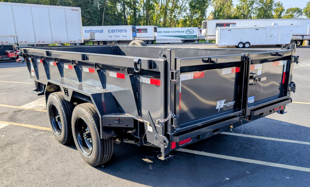 New Hillcrest 7' x 14' Telescopic 7ga Floor 17.6K (GVWR) Dump Trailer