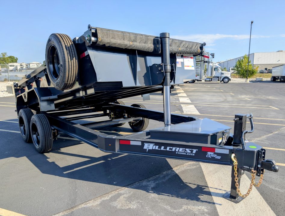 New Hillcrest 7' x 14' Telescopic 7ga Floor 17.6K (GVWR) Dump Trailer