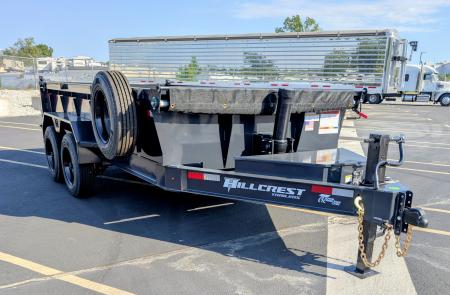 New Hillcrest 7' x 14' Telescopic 7ga Floor 17.6K (GVWR) Dump Trailer