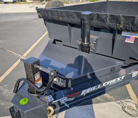New Hillcrest 7' x 14' Telescopic 7ga Floor 17.6K (GVWR) Dump Trailer