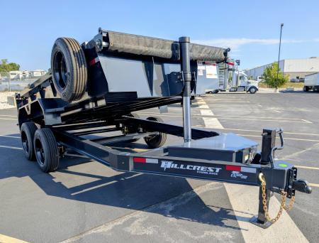 New Hillcrest 7' x 14' Telescopic 7ga Floor 17.6K (GVWR) Dump Trailer
