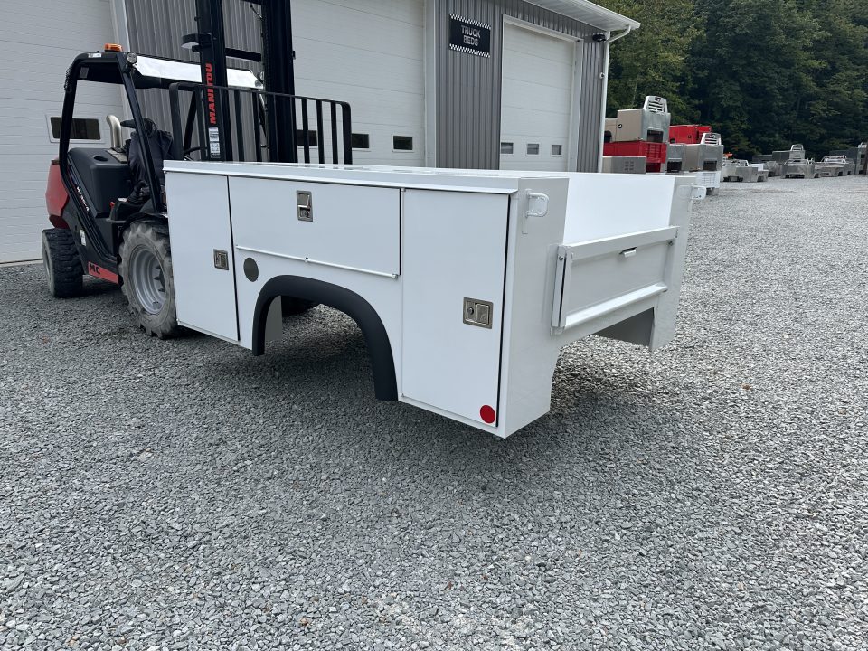 New Monroe Truck Equipment MSS Premier 8' SRW Service Body, Master Locks, Lighted Compartments