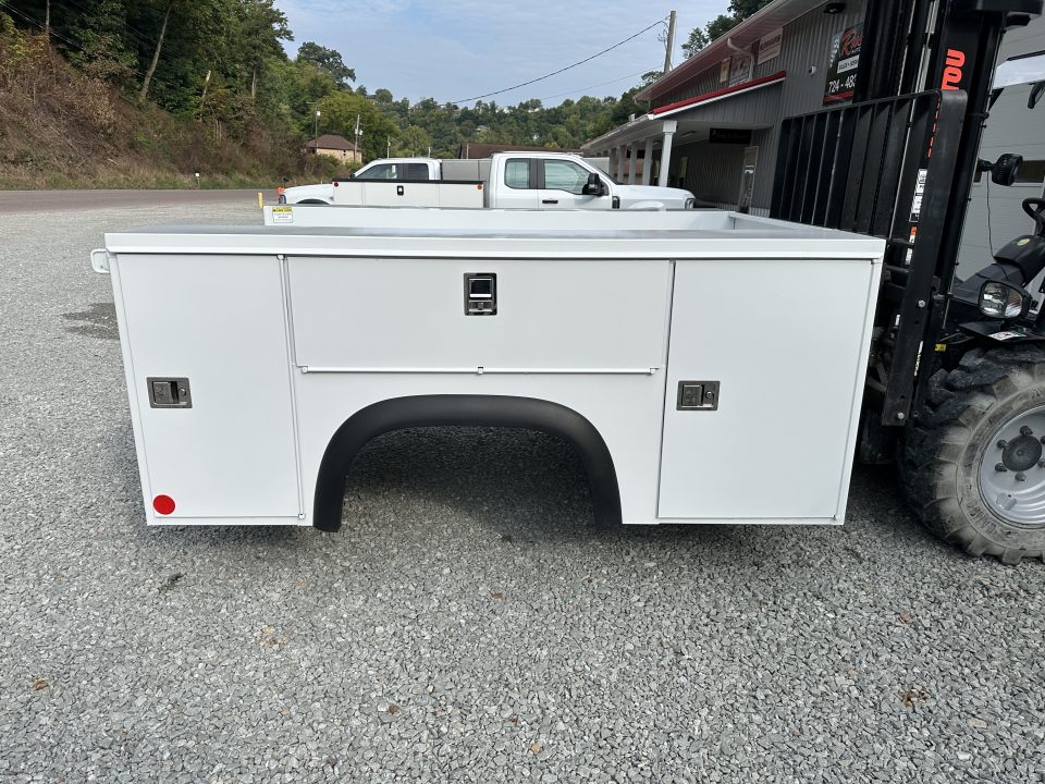 New Monroe Truck Equipment MSS Premier 8' SRW Service Body, Master Locks, Lighted Compartments