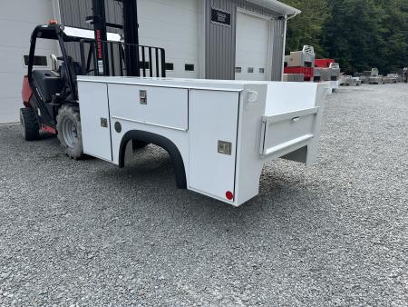 New Monroe Truck Equipment MSS Premier 8' SRW Service Body, Master Locks, Lighted Compartments