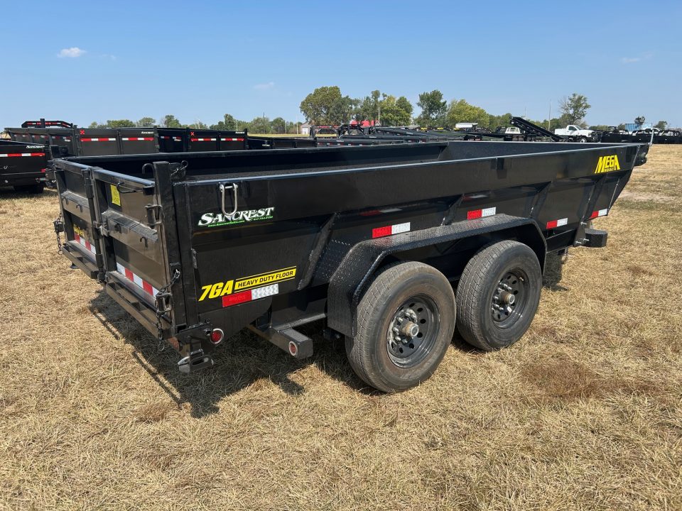 New 2027 Big Tex 83x14 Tandem 15.4K Telescopic Dump w/ 7 Gauge Floor & Slide In Ramps
