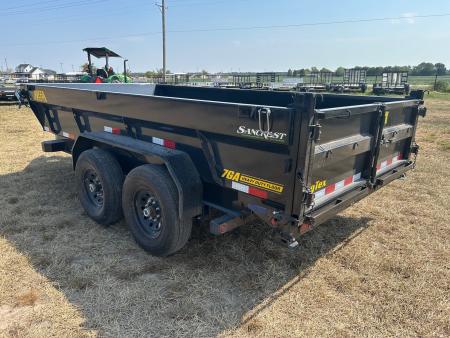 New 2027 Big Tex 83x14 Tandem 15.4K Telescopic Dump w/ 7 Gauge Floor & Slide In Ramps