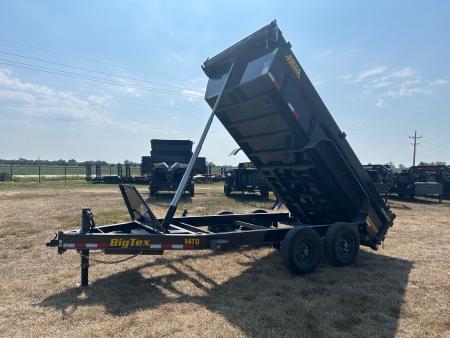 New 2027 Big Tex 83x14 Tandem 15.4K Telescopic Dump w/ 7 Gauge Floor & Slide In Ramps