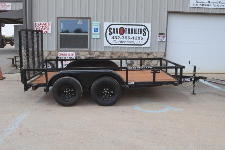 New 2026 Texas Bragg Trailers 77 X12' Square Tubing Top Utility Trailer