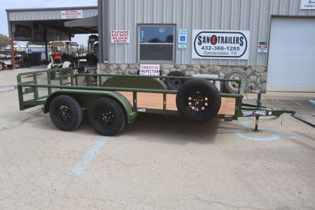 New 2026 Texas Bragg Trailers 77 X14' Pipe Top Utility Trailer