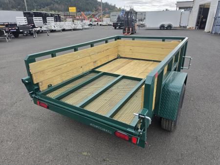 New 2027 Sure-Trac 5X8 Tube Top 3 Board Utility 3K GVWR *FOREST GREEN