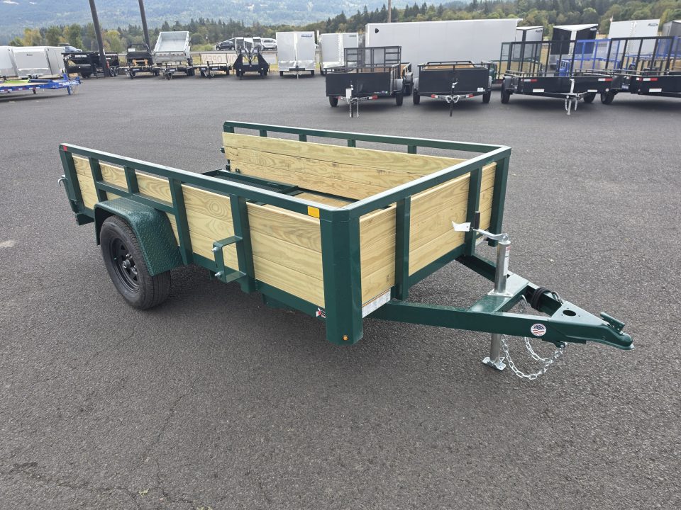 New 2027 Sure-Trac 5x10 3-Board Utility Trailer 3K GVWR *FOREST GREEN