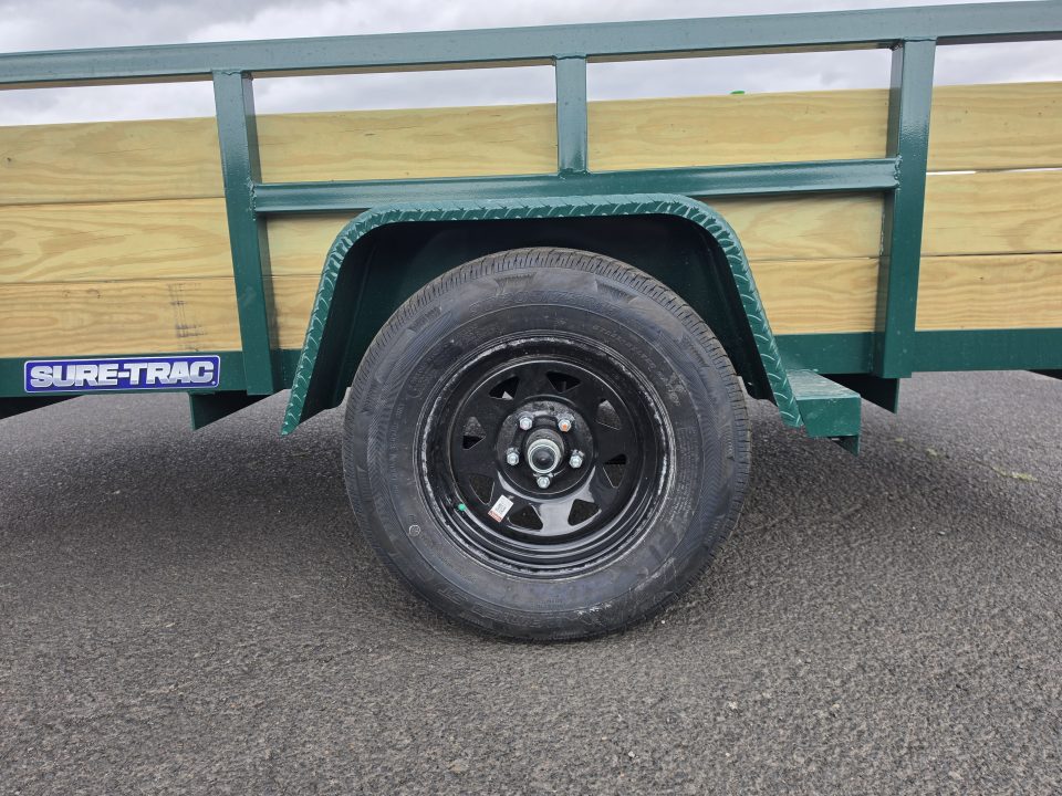 New 2027 Sure-Trac 5x10 3-Board Utility Trailer 3K GVWR *FOREST GREEN