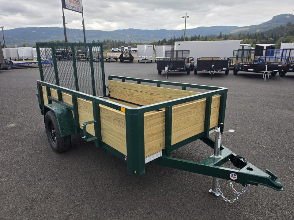 New 2027 Sure-Trac 5x10 3-Board Utility Trailer 3K GVWR *FOREST GREEN